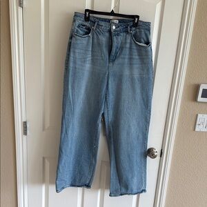 LOFT Blue wide leg jeans